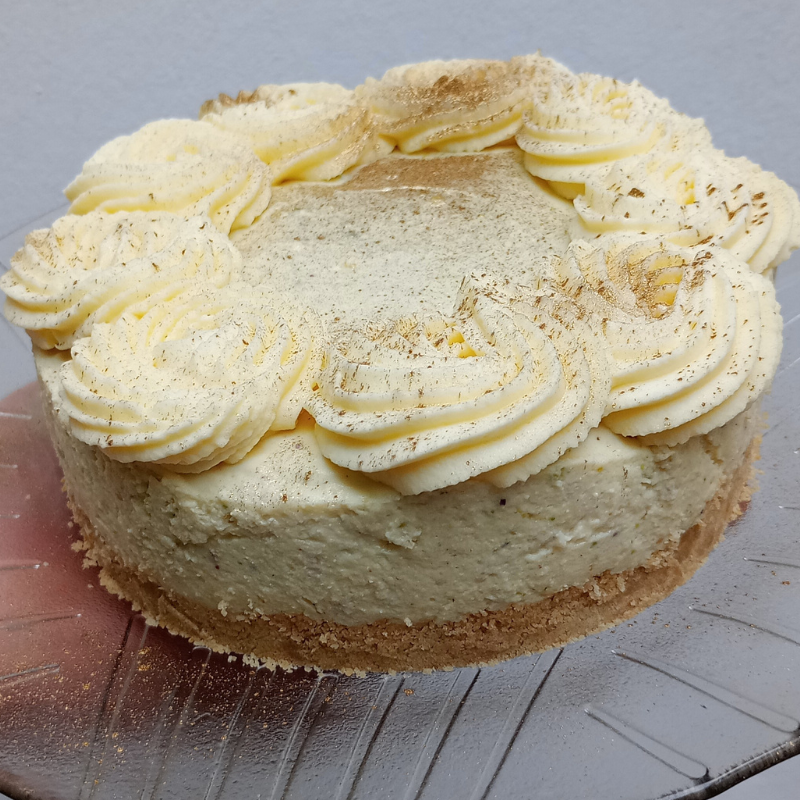 Cheesecake helado de pistacho